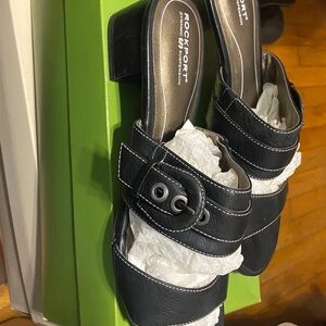Rockport Dynamic Suspension slide sandals.